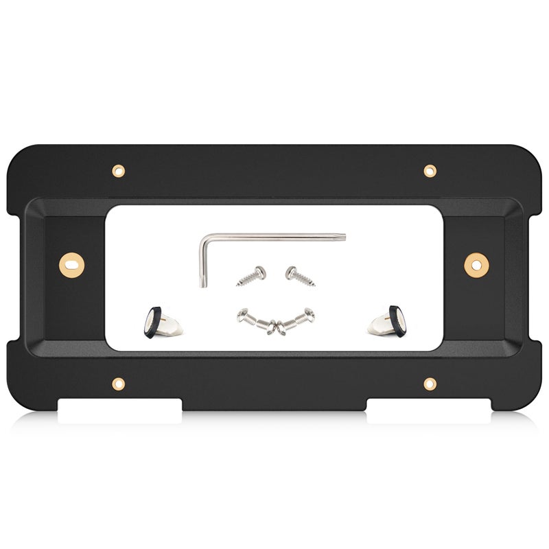 RED WOLF Rear License Plate Frame Bracket Holder Mount Compatible with 2000-2023 Range Rover Discovery LR Series, Ford Focus C-Max Edge Expedition License Plate Bumper Car Tag Mounting Kit w/Screws - Image 1